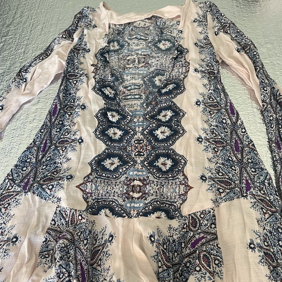 Free people long sleeve open back tunic - Picture 3 of 3